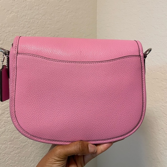 Coach Willow Saddle Bag in Pebble Polished Leather - Picture 7 of 15